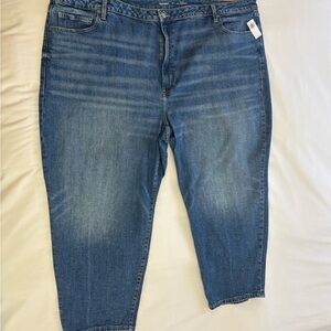 NWT Old Navy Women’s Mid-Rise O.G. Straight Medium Wash Denim Jeans,Plus size 30